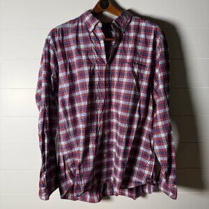 Vineyard Vines Performance On The Go (OTG) BRRR Cooling Plaid Button Up XXL